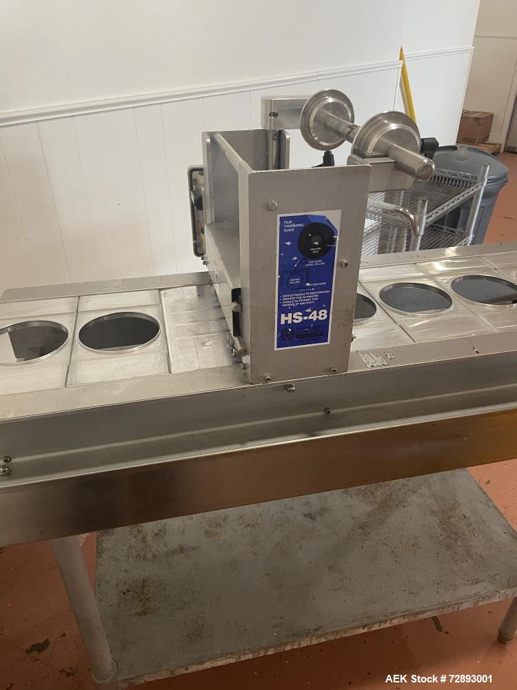 Used Preferred Packaging Semi Automatic Inline Roll Film Tray Sealer