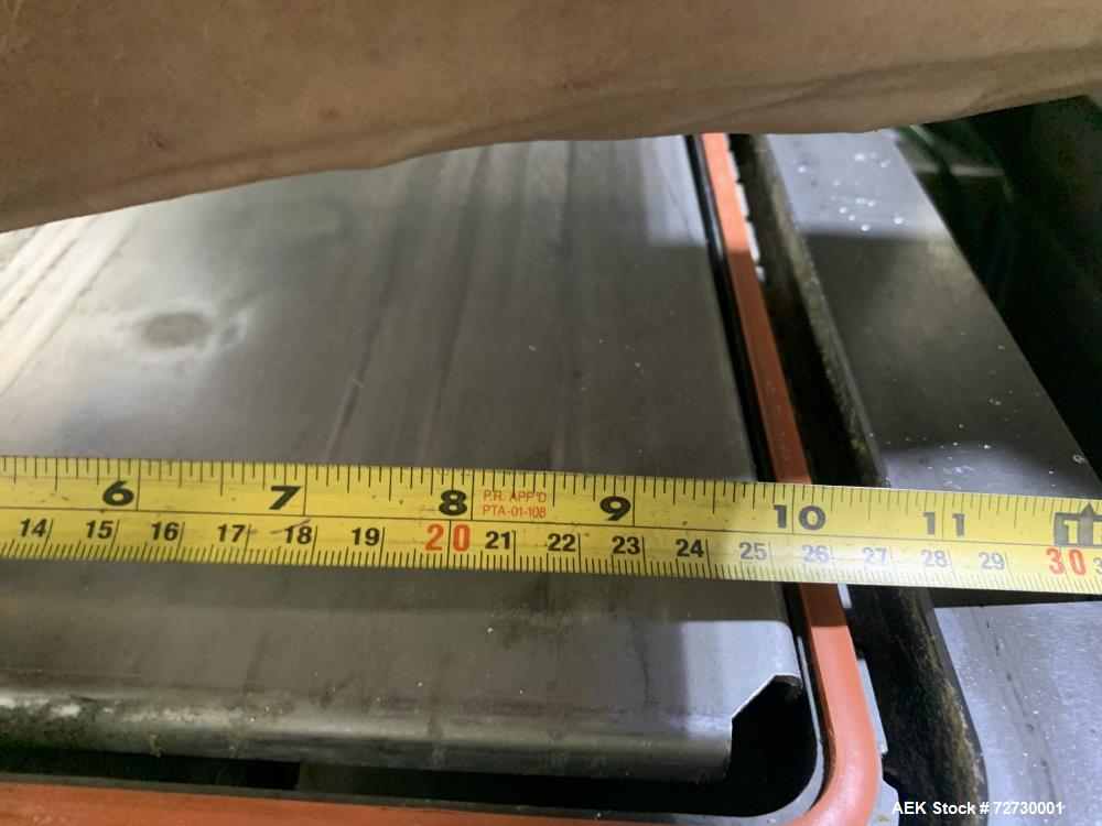 Used Ross Model IN650 Inline Tray Sealer. Capable of speeds up to 14 (map application), up to 16 (heat seal only). Max Tray Depth: 120 mm. Max # of Ups: 5. Servo tray transport & film system. Control...