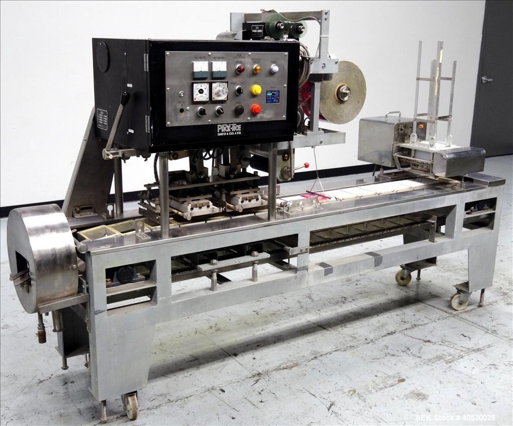 Used Sato Tray Sealing Machine Used for Tofu Packaging, Model C-3