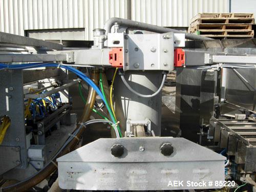 Used World Class Packaging Systems Rotary Sealer Tray, Model T-300. 5 up map sealer unit last running 5.5" wide x 6.5" long gas flush heat sealable trays. Busch vacuum pump, Omron PLC C200HS controll...