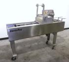 Used Ameripak Filled Tray Sealer, Model 145. Capable of speeds up to 30 trays per minute depending on tray size, material, and feeding capaility. Single parent roll, 3’’ I.D. core, maximum roll capac...