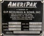 Used Ameripak Filled Tray Sealer, Model 145. Capable of speeds up to 30 trays per minute depending on tray size, material, and feeding capaility. Single parent roll, 3’’ I.D. core, maximum roll capac...