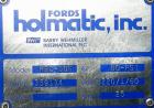 Used Fords Holmatic (Packaging Technologies) Model HSC - 50S tamper evident heat sealer capable of speeds from 50 to 100 cpm. Container size range: Diameter 20 to 178mm or 0.8 to 7.0