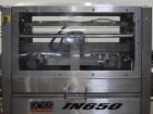 Used Ross Model IN650 Inline Tray Sealer. Capable of speeds up to 14 (map application), up to 16 (heat seal only). Max Tray Depth: 120 mm. Max # of Ups: 5. Servo tray transport & film system. Control...