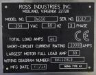 Used- Ross Model IN650 Inline Tray Sealer. Capable of speeds up to 14 (map application), up to 16 (heat seal only). Max Tray...