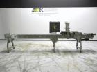 Used Oliver Model 2108 9999 0.11 Trayveyor Tray Film Sealer. Continuous motion machine can perform at up to 500