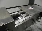 Used Oliver Model 2108 9999 0.11 Trayveyor Tray Film Sealer. Continuous motion machine can perform at up to 500