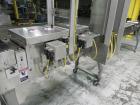 Used Oliver Model 2108 9999 0.11 Trayveyor Tray Film Sealer. Continuous motion machine can perform at up to 500