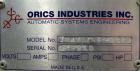 Used- Orics Industries Modified Atmosphere Packaging Rotary Tray Sealer