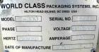 Used World Class Packaging Systems Rotary Sealer Tray, Model T-300. 5 up map sealer unit last running 5.5