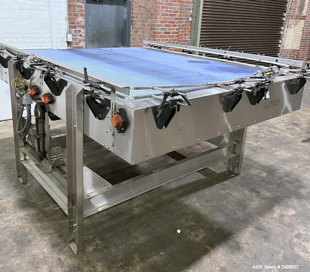 Used United Systems Accumulation Table - 72” x 96”, Adjustable Legs