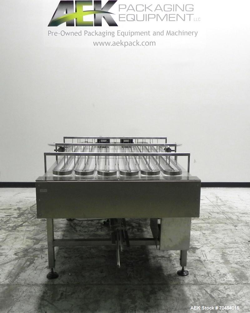 Used 40" x 7' Frame Multi-Lane Accumulation Conveyor
