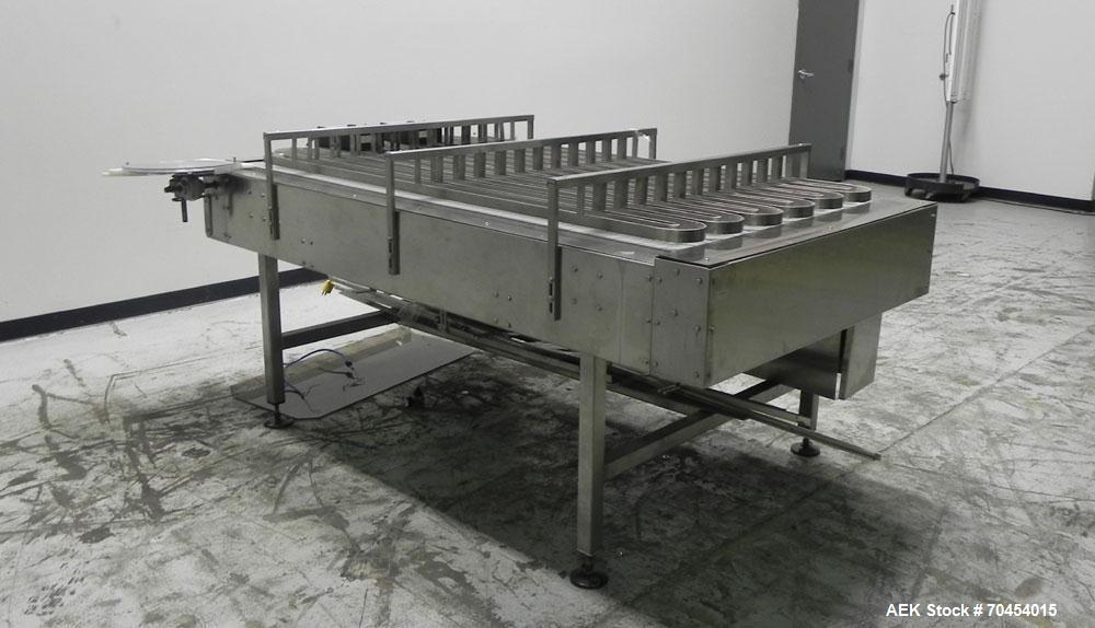 Used 40" x 7' Frame Multi-Lane Accumulation Conveyor