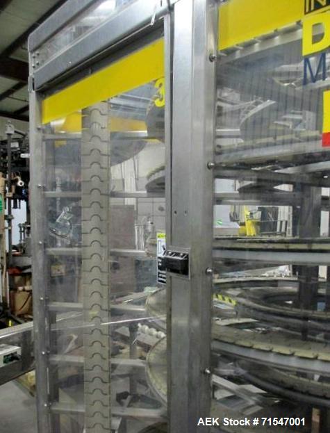 Used Hartness Model Dynac 6400Q Spiral First-In First-Out Accumulation Line