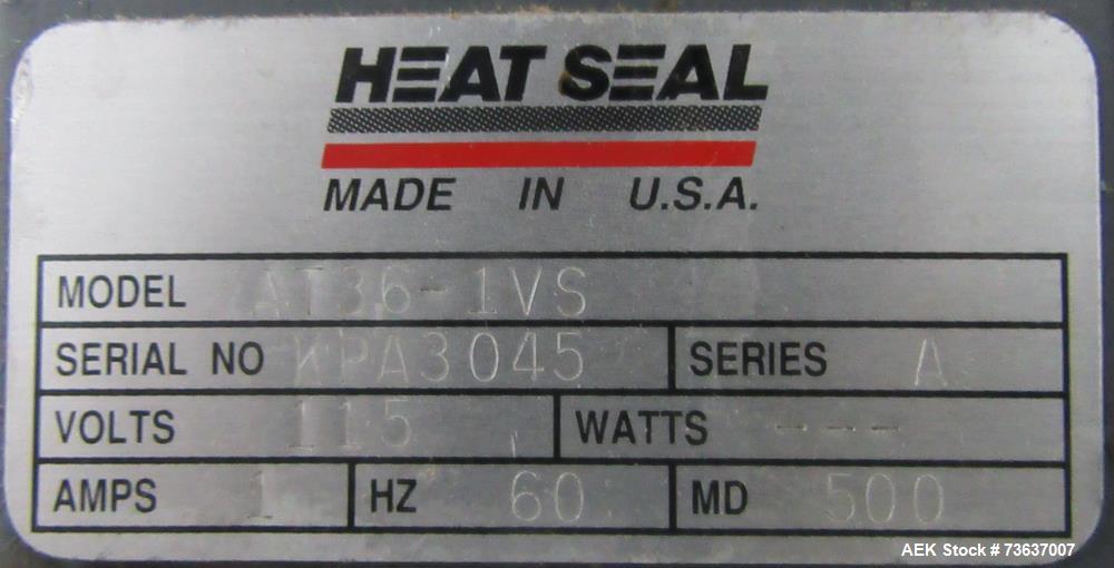 Used Heat Seal AT36 36" Rotary Accumulation Turntable
