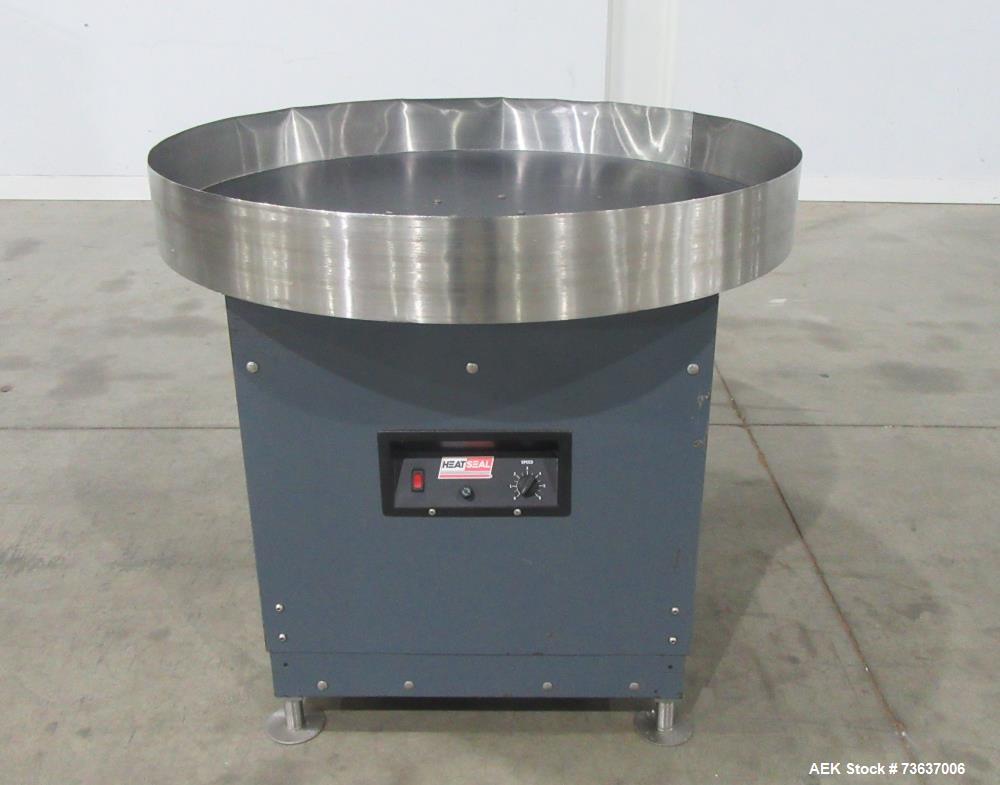 Heat Seal 36 Inch Rotary Accumulation Table with Stainless Top