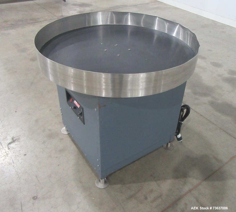 Heat Seal 36 Inch Rotary Accumulation Table with Stainless Top