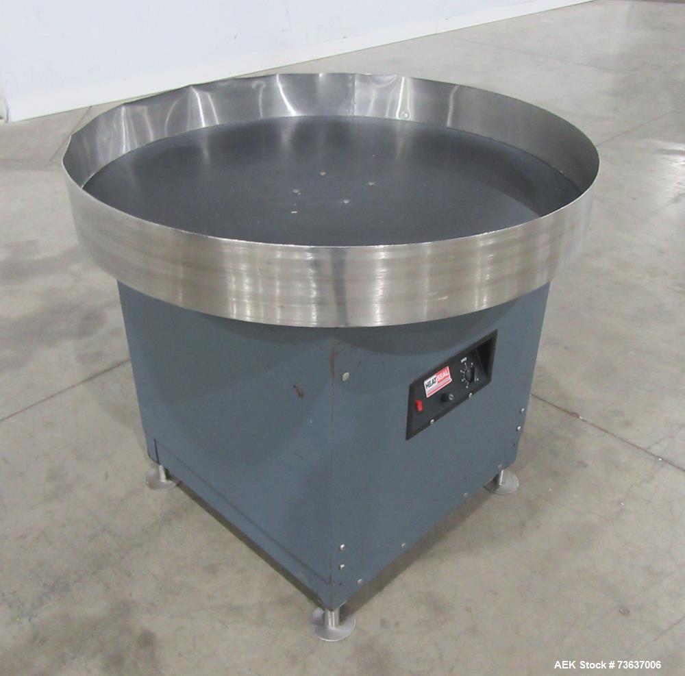 Heat Seal 36 Inch Rotary Accumulation Table with Stainless Top