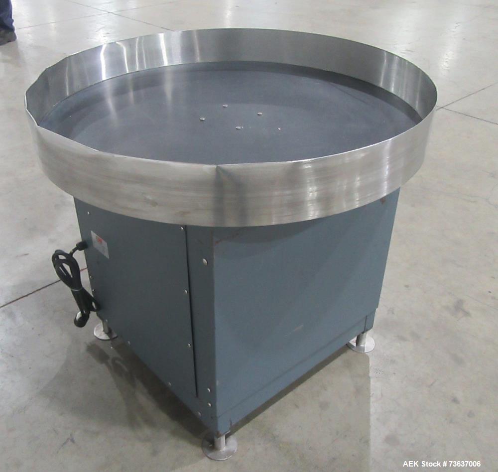 Heat Seal 36 Inch Rotary Accumulation Table with Stainless Top