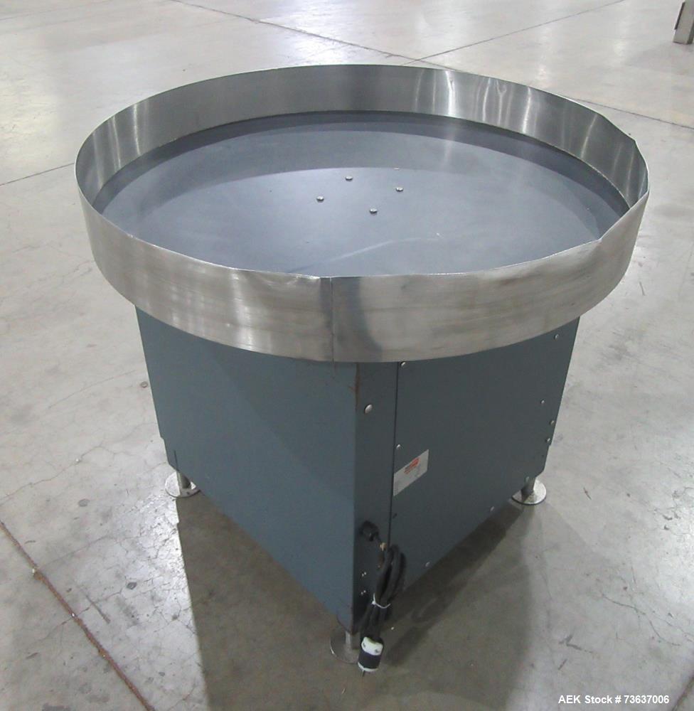 Heat Seal 36 Inch Rotary Accumulation Table with Stainless Top