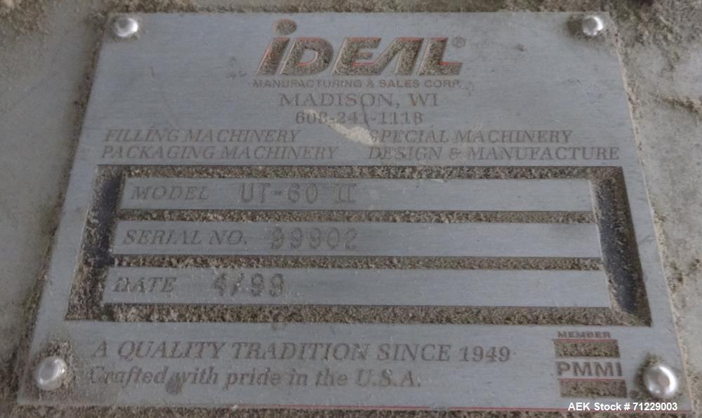 Used Ideal-Pak Model UT-60 II Stainless Steel Accumulation Table