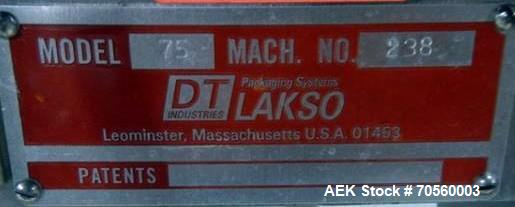 Used 48" Lakso acccumulating table, model 75, serial# 231.