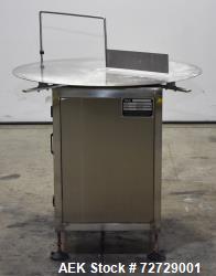 Used- B & E Machinery Accumulation Table, Model AT1000. Approximate 39-1/4" diameter. Rated capacity 3,000 B/HR. Driven by 0...