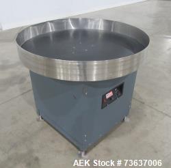 Heat Seal 36 Inch Rotary Accumulation Table with Stainless Top