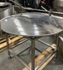 Used- Anderson Machine Works Stainless Steel Rotary Accumulation Table