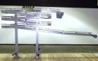 Used Flexlink Alpine XL 63 mm Buffer Vertical J Shape Chain Conveyor. Top section 100