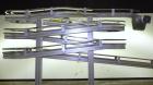 Used Flexlink Alpine XL 63 mm Buffer Vertical J Shape Chain Conveyor. Top section 100