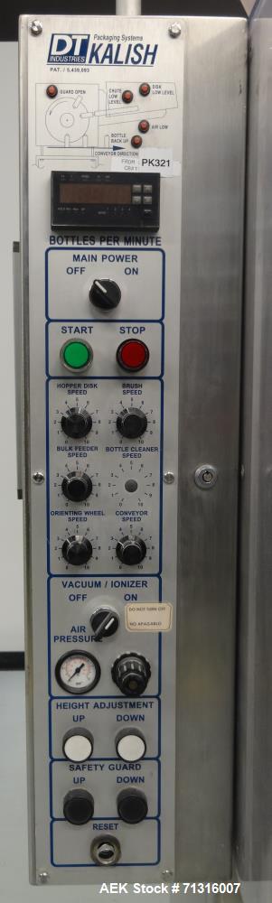 Used Kalish Model 7440 Kalisort Bulk Bottle Unscrambler