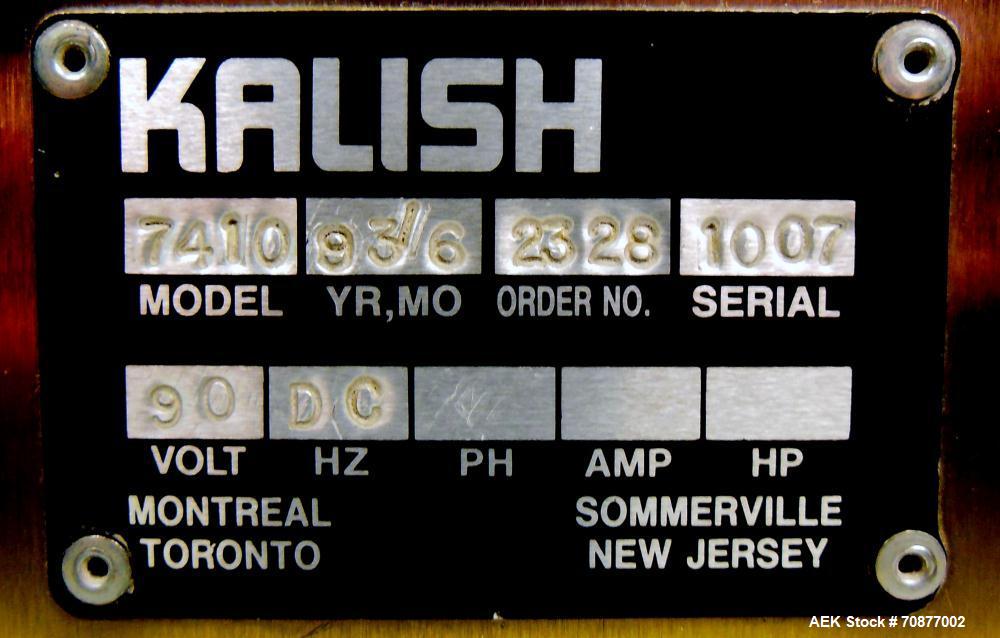 Used- Kalish (IMA) Model Kalisort 60 Bottle Unscrambler