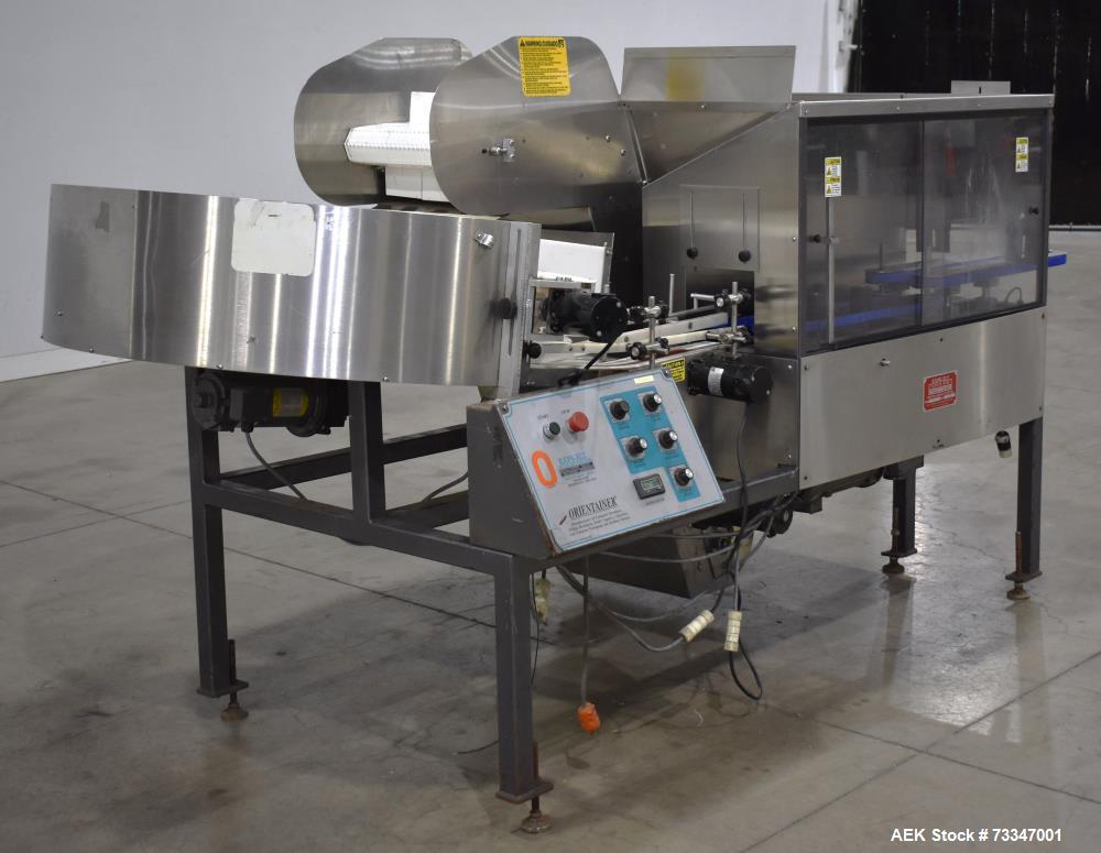 Used Kaps-All Model AU-6 Automatic Plastic Bottle Unscrambler – 300 CPM Capacity