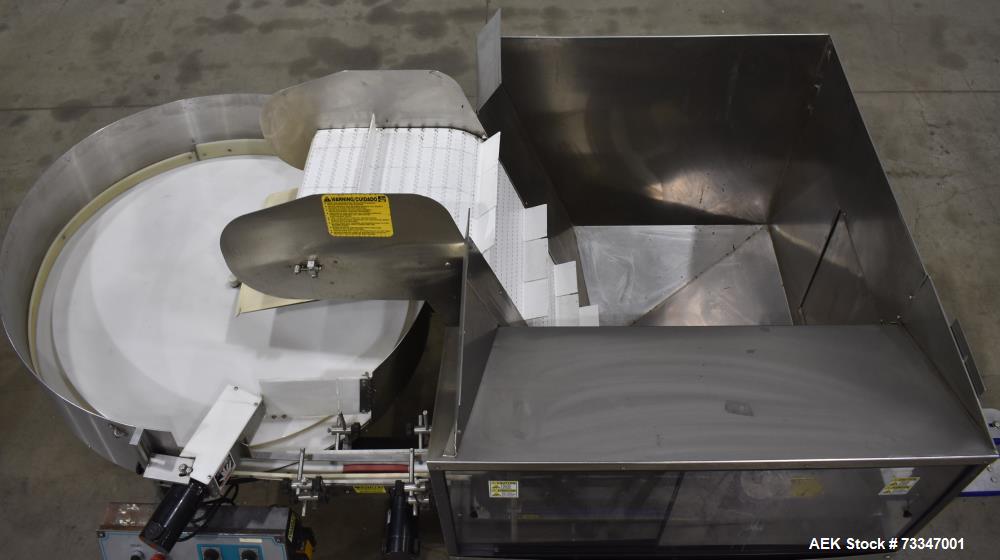 Used Kaps-All Model AU-6 Automatic Plastic Bottle Unscrambler – 300 CPM Capacity