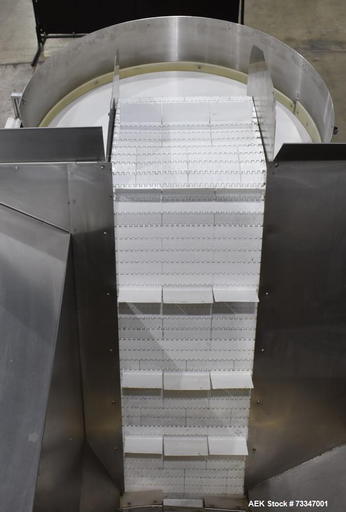 Used Kaps-All Model AU-6 Automatic Plastic Bottle Unscrambler – 300 CPM Capacity