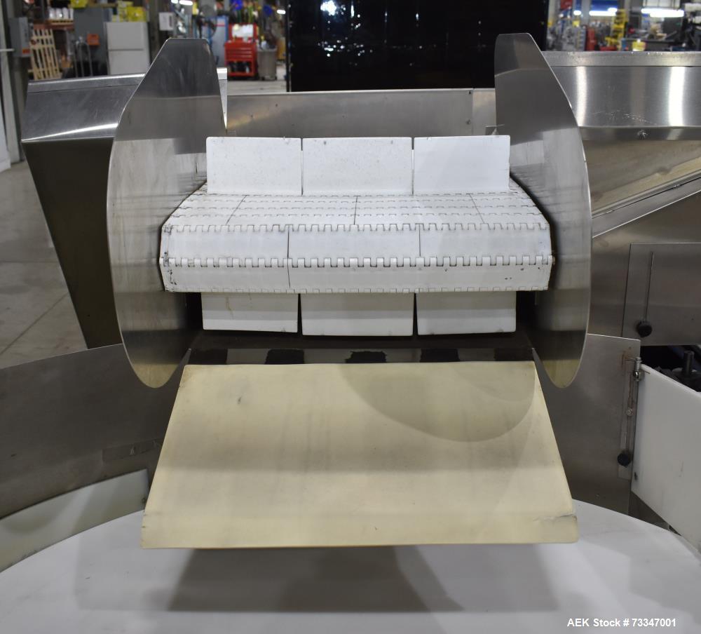 Used Kaps-All Model AU-6 Automatic Plastic Bottle Unscrambler – 300 CPM Capacity