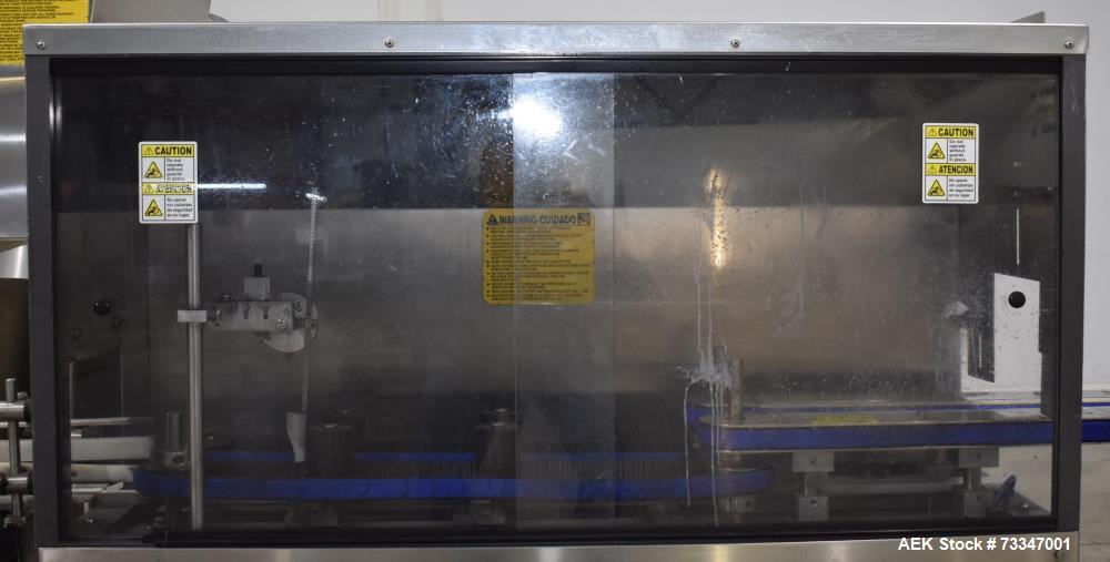 Used Kaps-All Model AU-6 Automatic Plastic Bottle Unscrambler – 300 CPM Capacity
