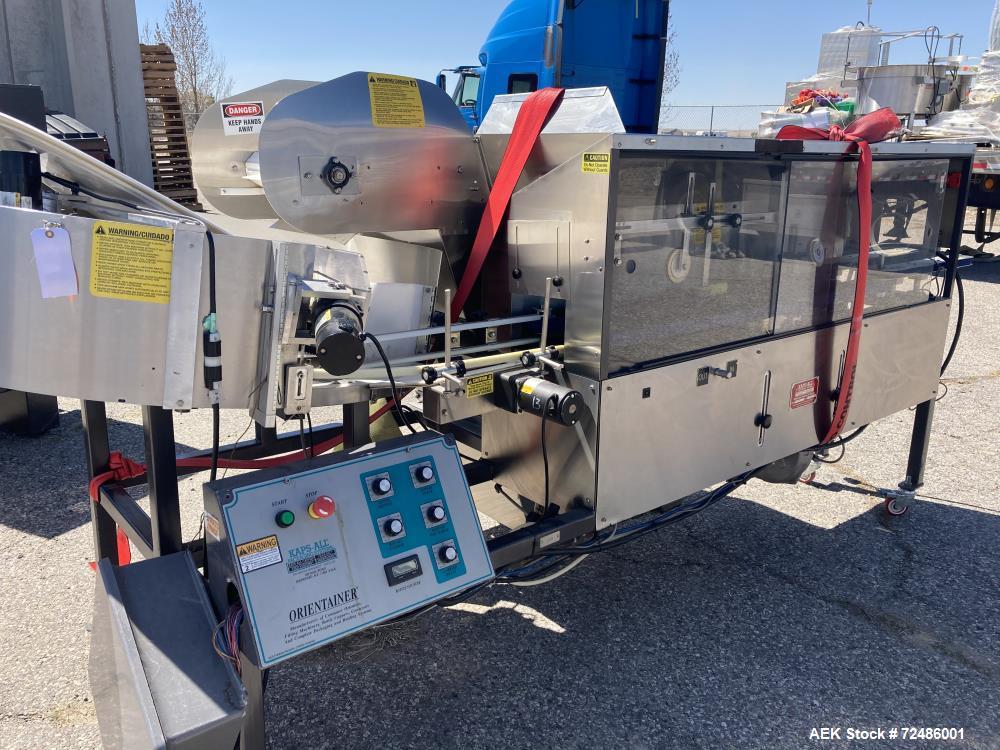 Used Kaps All Model AU-6C Automatic Bulk Bottle Unscrambler