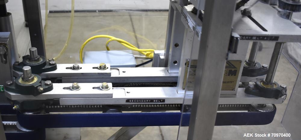 Used New England Machinery Model NEHCL-200AJ Bulk Bottle Unscrambler. Machine is capable of speeds up to 200 bottles per minute. Container size range: Diameter 5/8" - 3-1/2"; Height up to 10". Has in...