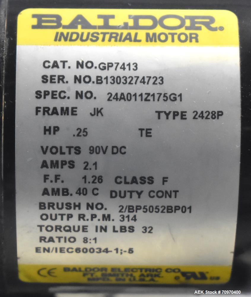 Used New England Machinery Model NEHCL-200AJ Bulk Bottle Unscrambler. Machine is capable of speeds up to 200 bottles per minute. Container size range: Diameter 5/8" - 3-1/2"; Height up to 10". Has in...