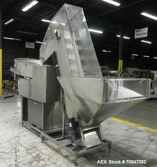 Used New England Machinery Model NEHCL200-AJ Bulk Bottle Unscrambler