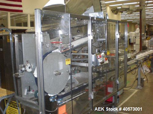 Used New England NECHL 350AJ Bulk Plastic Bottle Unscrambler with ionized air cleaner. Has 36" diameter sorting bowl, all stainless steel enclosure, Lexan guarding, bulk bottle elevator. Speeds up to...