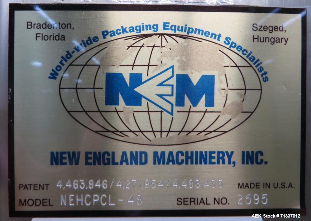 Used New England Machinery Model NEHCPCL-48 Unscrambler