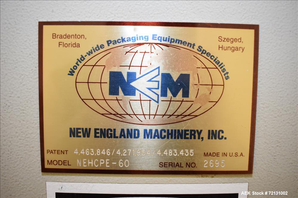 Used New England High Speed Bulk Bottle Unscrambler, Model NEHCPE-60
