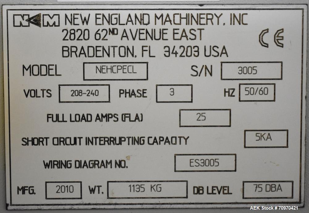 New England NEHC Bulk Bottle Unscrambler