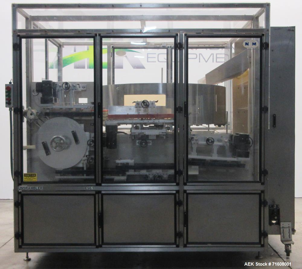 Used New England Model NEHCPECL-60 Bulk Bottle Unscrambler