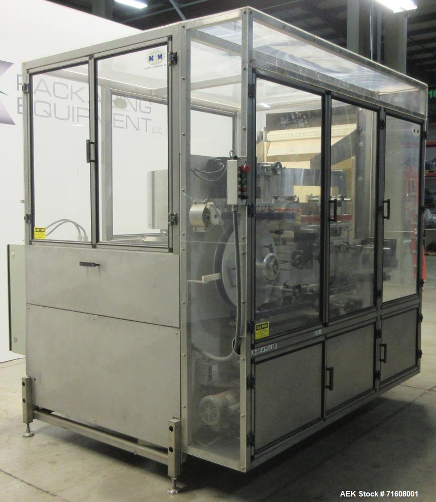 Used New England Model NEHCPECL-60 Bulk Bottle Unscrambler
