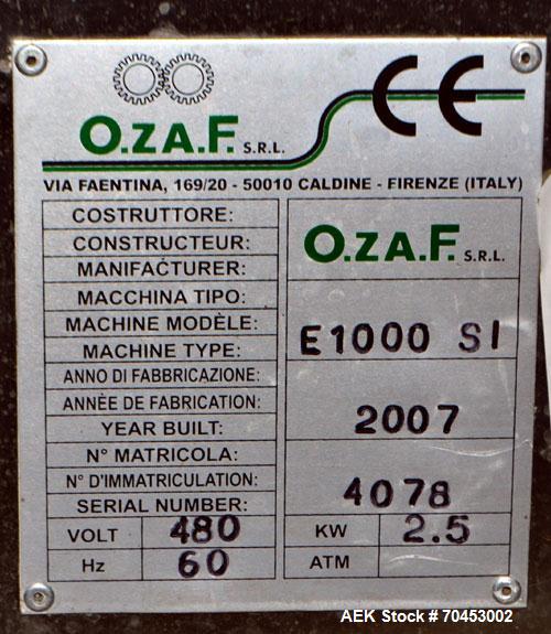 Unused- Ozaf Automatic Bottle Unscrambling & Pucking System, Model RO2500SG
