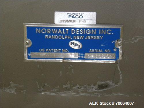 Used Norwalt Design/NDI Bulk Bottle Unscrambler, Model LW48